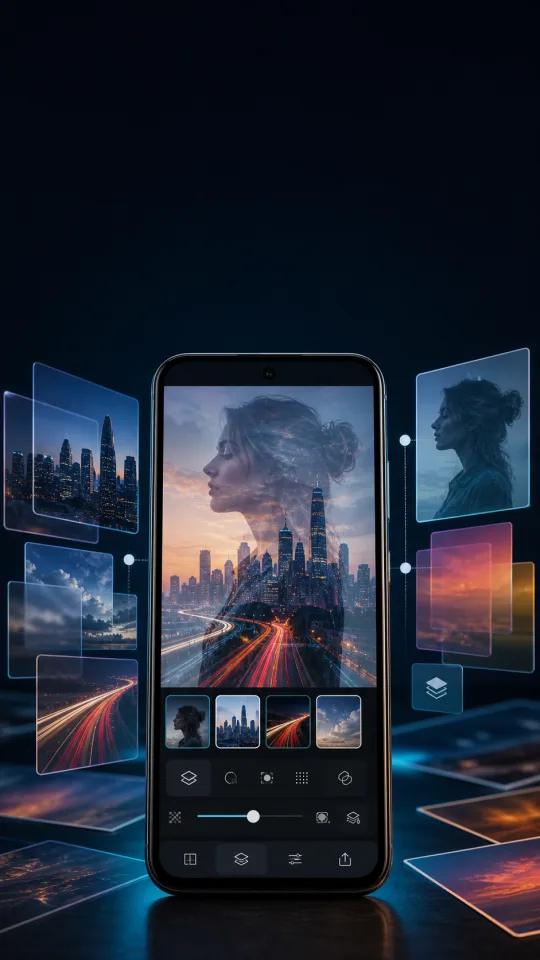 GridFlow image stacking screen